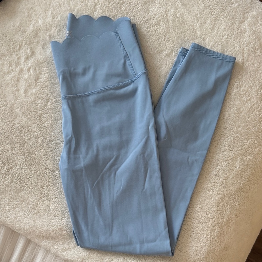 JoyLab Light Blue Scalloped Leggings
